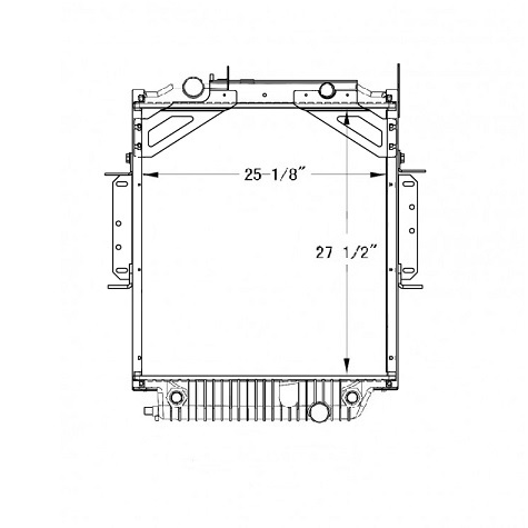 310142 - 2007 - Present Thomas Bus Radiator Radiator