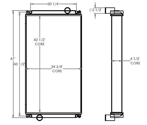 310144 - New Flyer Bus Radiator Radiator