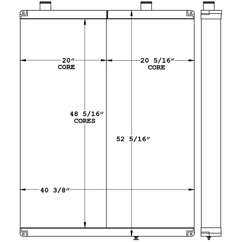 310150 - MCI Bus Radiator Radiator