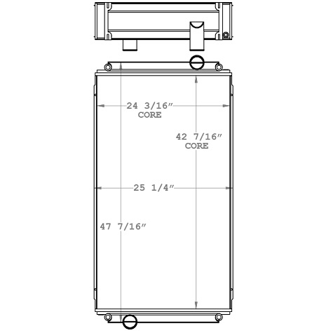 310151 - 2010 NABI Bus Radiator Radiator