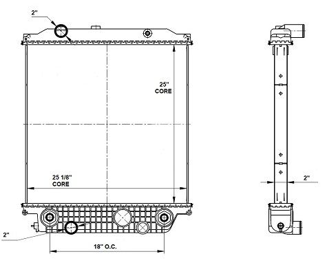 310163 - Bluebird Bus Radiator Radiator