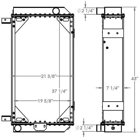 310167 - Prevost Bus Radiator Radiator