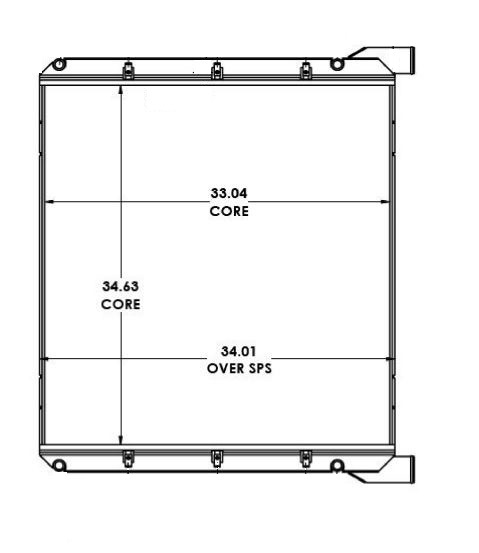 310170 - MCI Bus Radiator Radiator