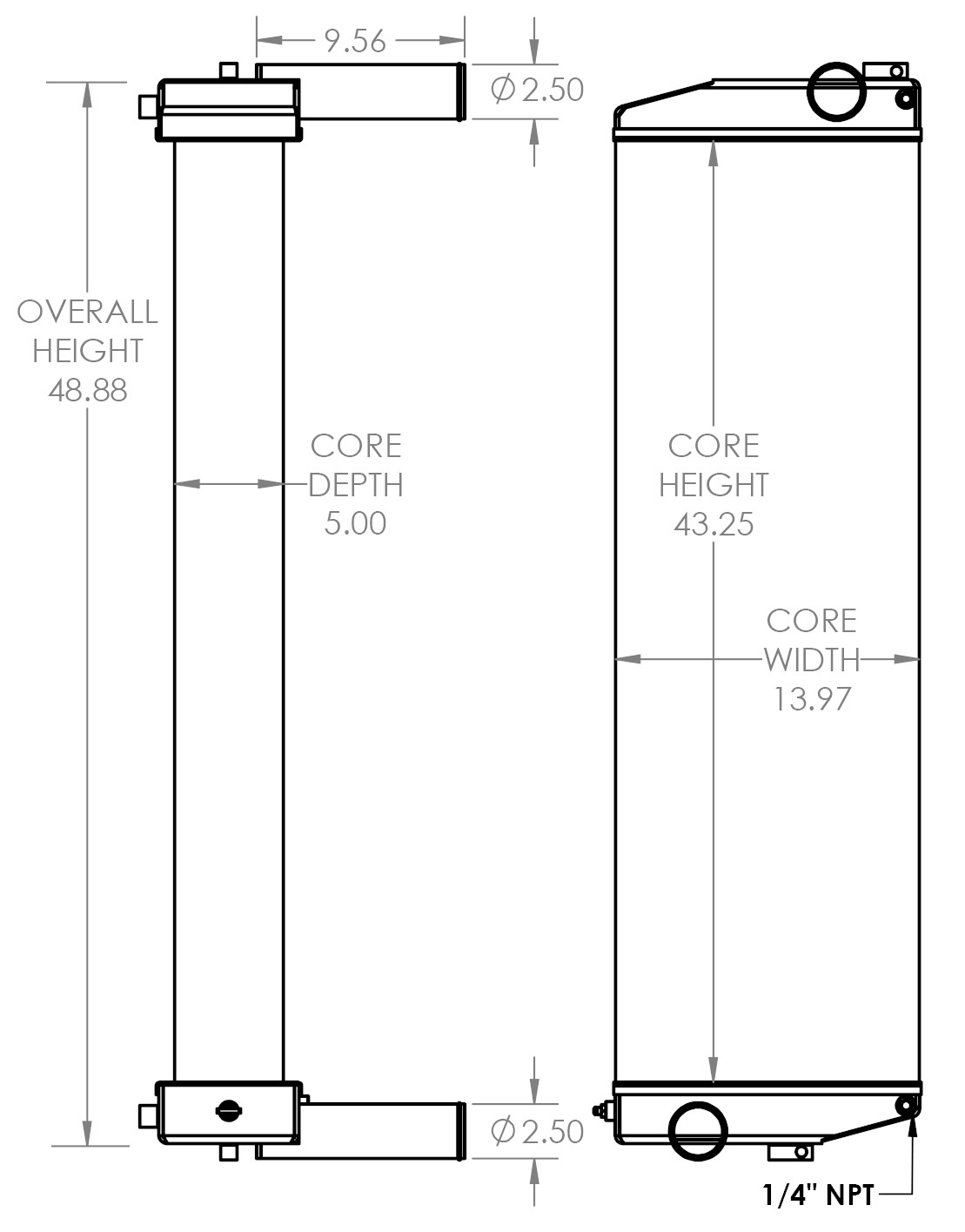 310173 - New Flyer Bus Radiator Radiator