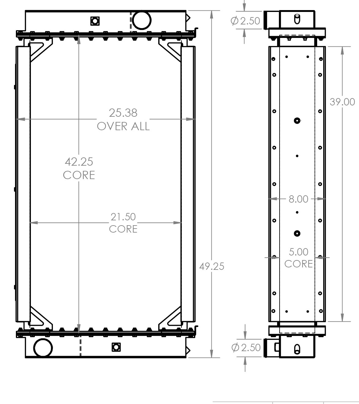 310175 - NABI Bus Radiator Radiator