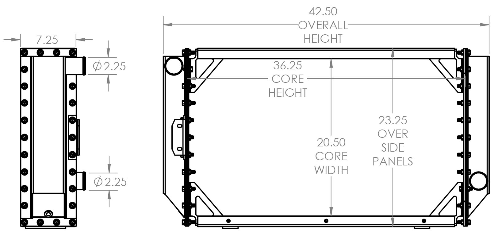 310178 - Gillig Bus Radiator Radiator