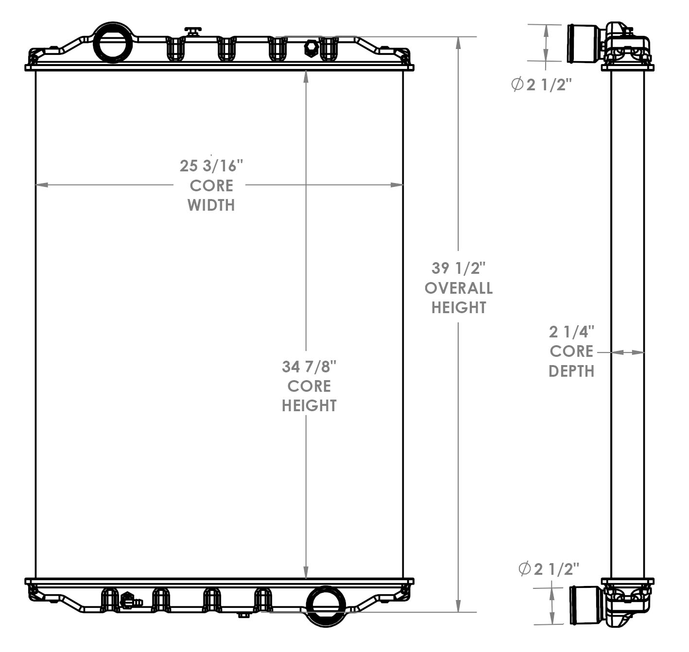 310180 - 1999 Spartan Metro Star Radiator Radiator