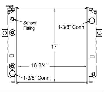 410015 - Hyster / Yale Lift Truck / Cotton Core Radiator