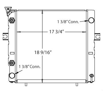 410066 - Nissan Lift Truck Radiator