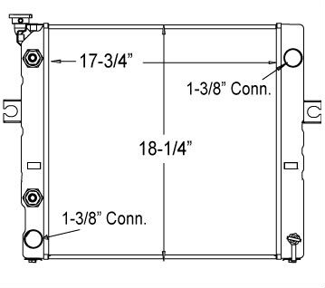 410072 - Caterpillar / Mitsubishi Lift Truck Radiator