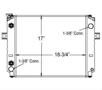 410081 - Hyster / Yale Lift Truck Radiator