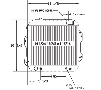 410110 - Nissan Lift Truck Radiator