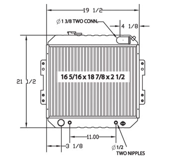 410111 - Nissan Lift Truck Radiator