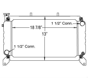 410132 - Hyster / Yale Lift Truck Radiator