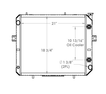 410154 - Toyota Lift Truck Radiator