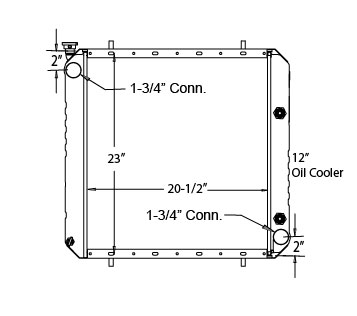 410158 - Hyster / Yale Lift Truck Radiator