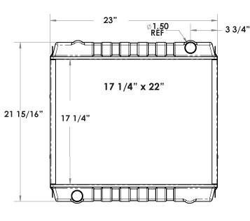 410161 - JCB 926 Rough Terrain lift truck Radiator