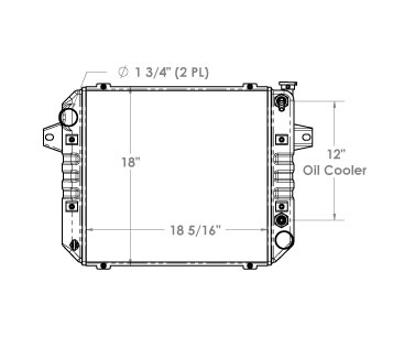 410170 - Doosan / Daewoo Lift Truck Radiator