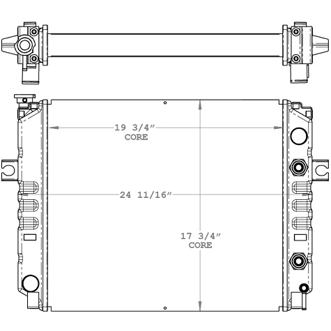 410178 - TCM and Tusk Lift Truck Radiator