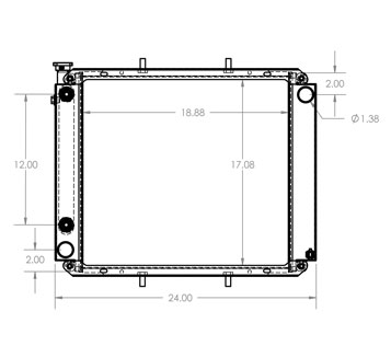 410180 - Hyster / Yale Lift Truck Radiator