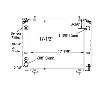 410186 - Hyster / Yale Lift Truck Radiator