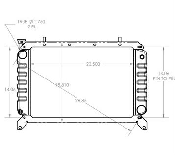 410196 - Hyster / Yale Lift Truck Radiator