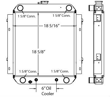 410202 - Airport Tug Radiator Radiator