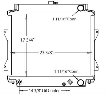 410208 - Nissan Forklift Radiator Radiator