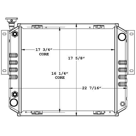 410218 - TCM Forklift Radiator Radiator