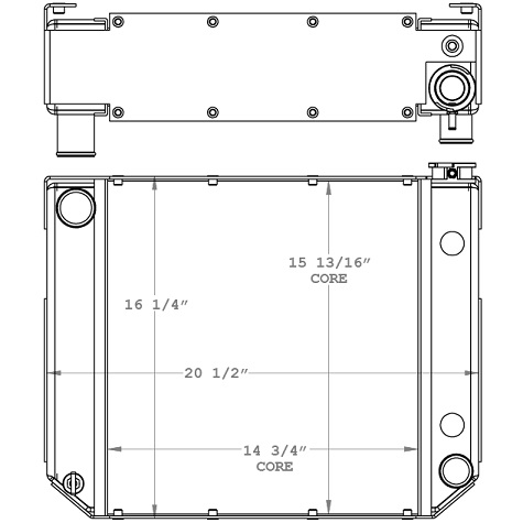 410223 - Daewoo Forklift Radiator Radiator