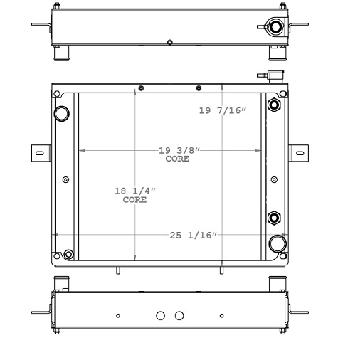 410224 - Clark Forklift Radiator Radiator