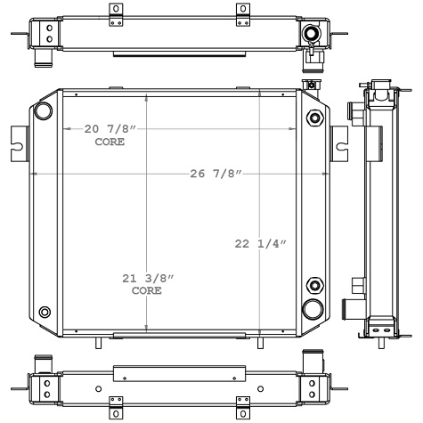 410225 - TCM Forklift Radiator Radiator