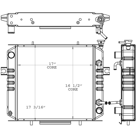 410226 - Toyota Forklift Radiator Radiator