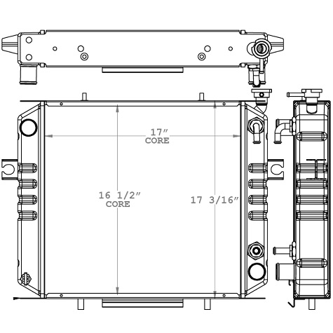 410228 - Toyota Forklift Radiator Radiator