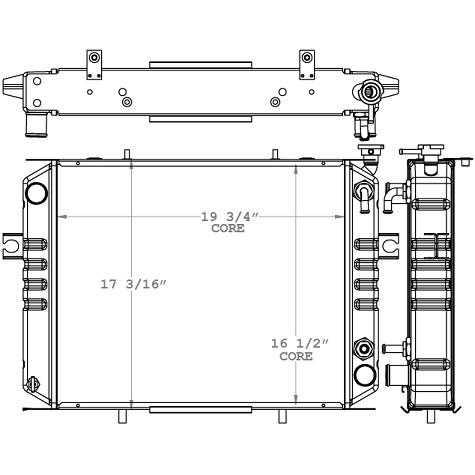 410229 - Toyota Forklift Radiator Radiator