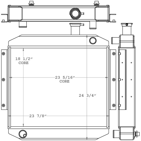 410231 - Komatsu Forklift Radiator Radiator