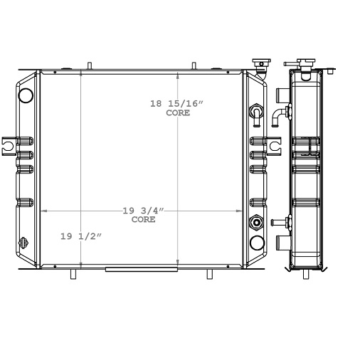 410235 - Toyota Forklift Radiator Radiator