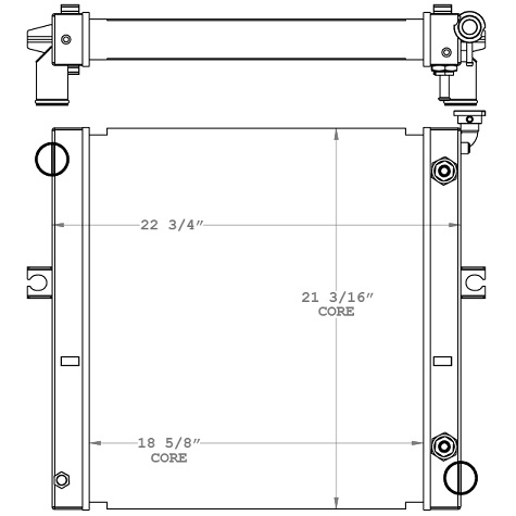 410236 - MCFA Forklift Radiator Radiator