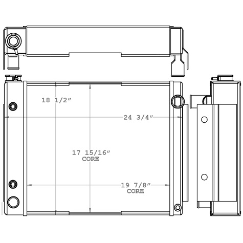 410242 - Caterpillar Forklift Radiator Radiator