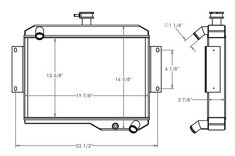 410243 - Early Model Yale Forklift Radiator