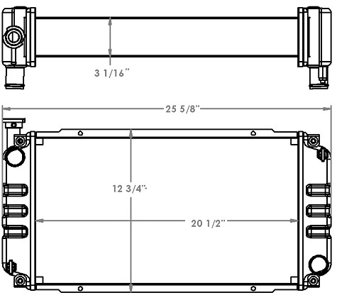 410246 - Yale Forklift Radiator Radiator