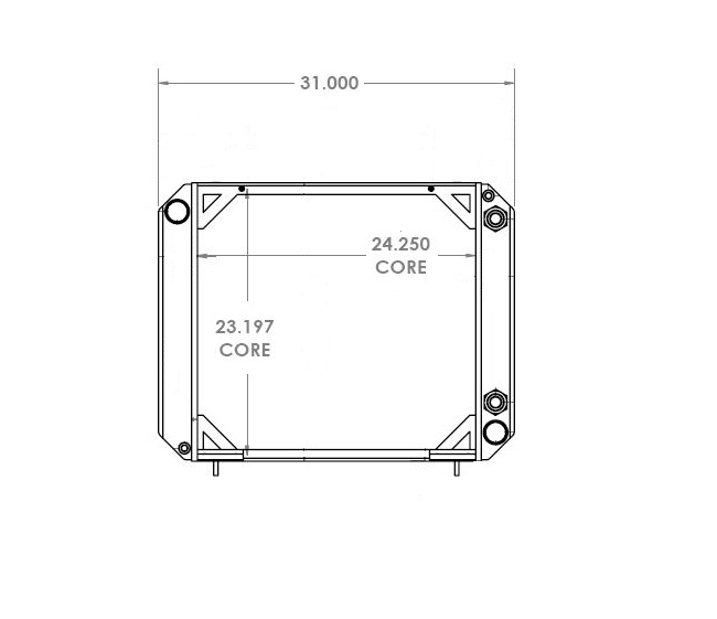 410250 - Caterpillar V330B Forklift Radiator Radiator