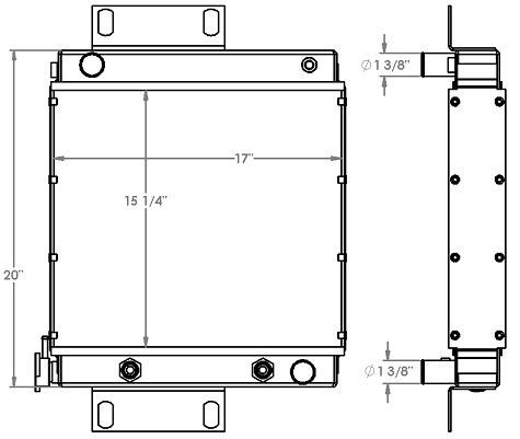 410251 - Daewoo Forklift Radiator Radiator