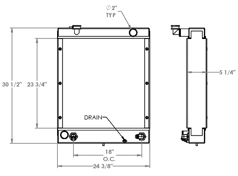 410252 - Hyster 300XL Radiator Radiator