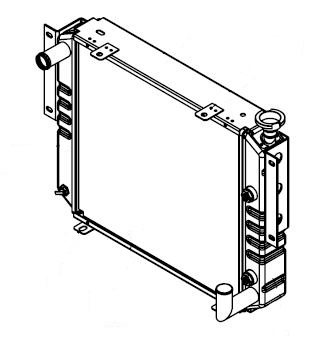 410257 - TCM Forklift Radiator Radiator