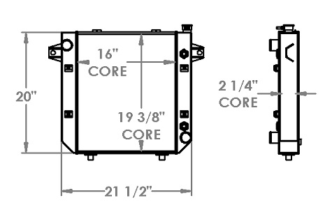 410258 - Hyundai 30D7E Forklift Radiator Radiator