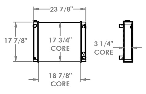 410259 - Hyster / Yale Forklift Radiator Radiator