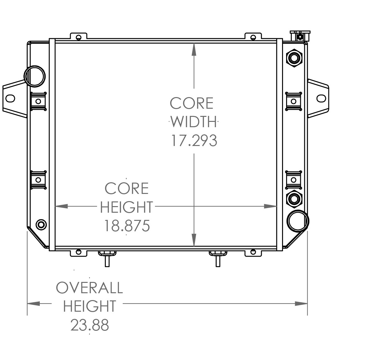 410261 - Daewoo / Doosan D25S-5 Radiator Radiator