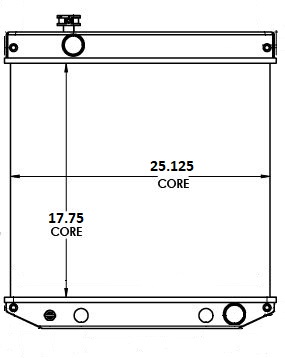 410262 - Clark Forklift Radiator Radiator