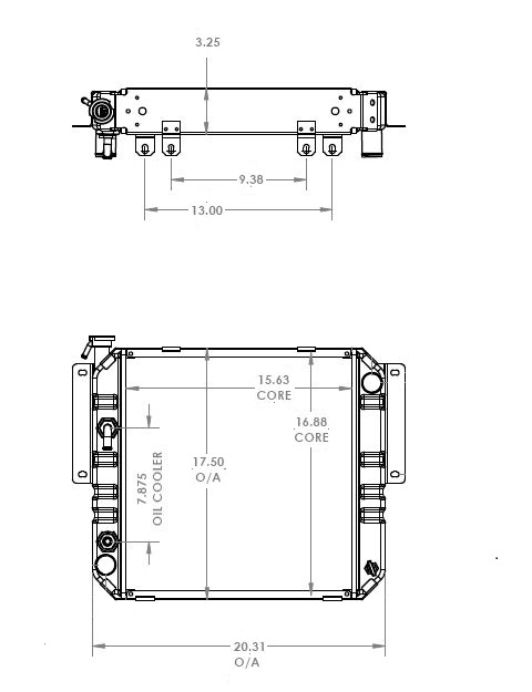 410265 - Hyster / Yale Forklift Radiator Radiator